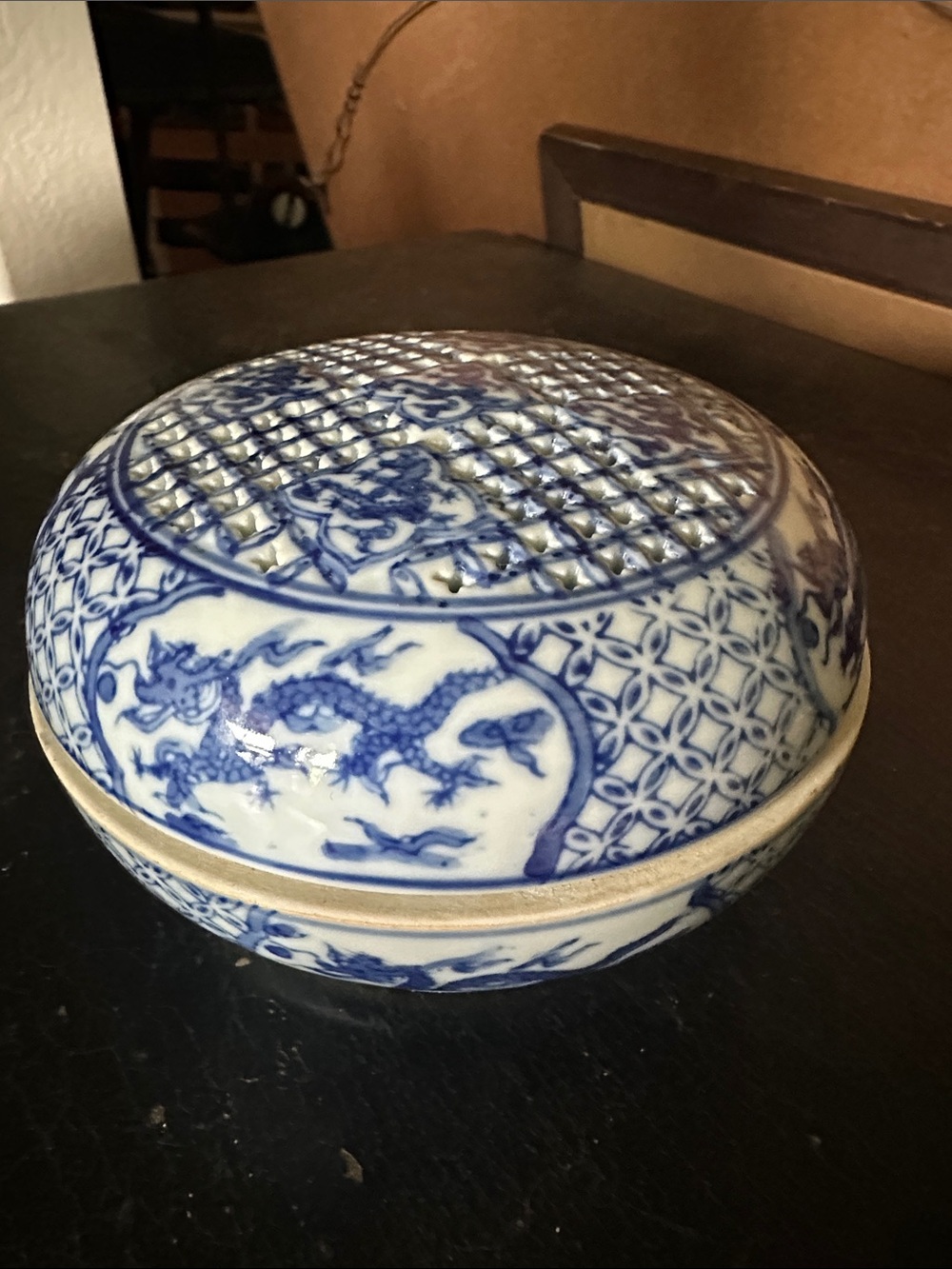 Blue and White Dragon Porcelain Decorative Box
